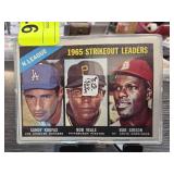 1965 National League Strikeout Leaders Card