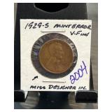1929-S Lincoln Wheat Cent in Holder