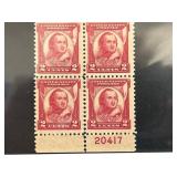 1931 Pulaski Commemorative Stamp Block