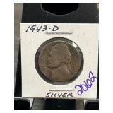 1943-D Jefferson Nickel Labeled as Silver