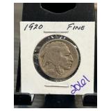 1920 Buffalo Nickel in Fine Condition