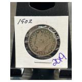 1902 Liberty Head Nickel in Holder