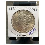 1888 Morgan Silver Dollar, Choice Uncirculated