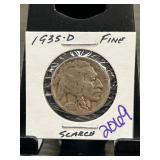 1935-D Buffalo Nickel in Fine Condition