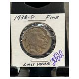 1938-D Buffalo Nickel in Fine Condition
