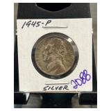 1945-P Jefferson Nickel in Holder