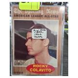 1962 Topps Rocky Colavito Baseball Card