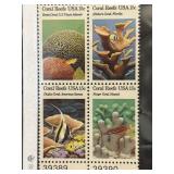 1980 US Coral Reefs 15c Block of Four Stamps