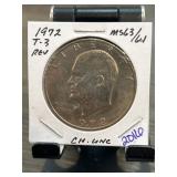 1972 Eisenhower Dollar T-3 MS63/64