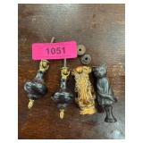Cat Lamp Finial and Drawer Pulls Set