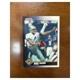 Signed Mike Saxon Dallas Cowboys Football Card