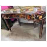 Decorative Kidney-Shaped Wooden Desk