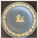 Wedgwood Blue Jasperware Dish with Cherub Motif