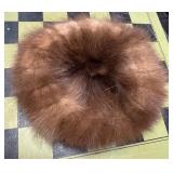 Vintage Fur Pillbox Hat by D Charles