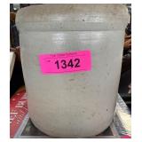 Stoneware Crock with Beige Glaze