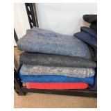 Five Moving Blankets in Assorted Colors