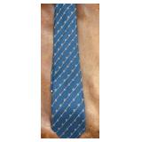 Christian Dior All-Silk Blue Patterned Tie