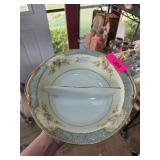 Noritake China Blue Dawn Divided Serving Dish