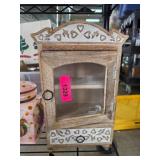 Rustic Wooden Wall-Mounted Cabinet With Drawer