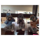Three 'See No Evil, Hear No Evil, Speak No Evil' M