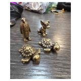 Miniature Brass Animal Figurines