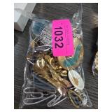 Bag of Mixed Metal and Decorative Items