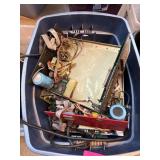 Bin of Mixed Electronic Circuit Boards and Compone