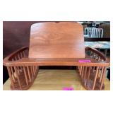 Wooden Magazine Rack With Book Rest