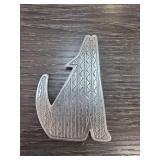 JJ 1988 Wolf Design Brooch
