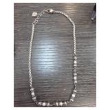 Sterling Silver Necklace With Bead Detailing 16.9g