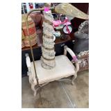 Brass Adjustable Floor Lamp With Decorative Shell