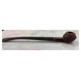 Wooden Smoking Pipe With Long Stem