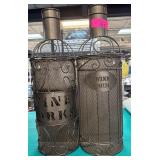 Two Metal Wine Cork Holders