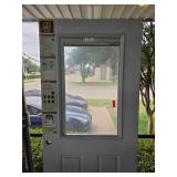 Fiberglass Entry Door with Built-in Blinds