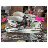 Hand-Painted Ceramic Tea Set from Italy