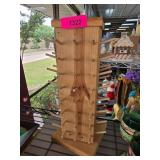 Wooden Spool or Thread Holder With Rotating Base