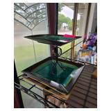 Square Plates with Metal Stand Display