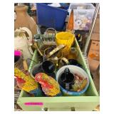 Decorative Items in Painted Green Drawer