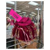 Decorative Red Velvet Drawstring Pouch