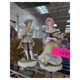 Lefton Colonial Couple Figurines