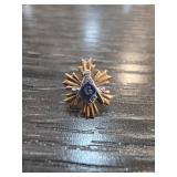 14k Gold Masonic Lapel Pin