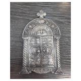 Ornate Metal Folding Religious Icon Display