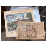 Historical Print and Illustrated Page