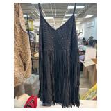 Black Fringe Dress by POL, Size Small