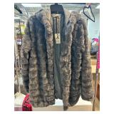Easel Los Angeles Faux Fur Hooded Jacket