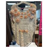 Say What? Medium Crochet Top With Floral Accents