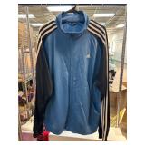 Adidas XL Blue and Black Track Jacket