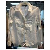 Kasper White Button-Down Shirt, Medium