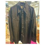 Cowboy Cool Black Western-Style XL Shirt