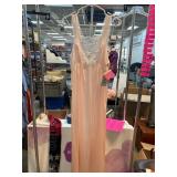 Von Raalte Medium Pink Nightgown with White Lace
